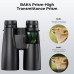 K&F Concept 12x50 HD Binoculars Black BAK4, with Mobile Phone Holder and Tripod Conversion Bracket