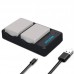 Beston USB Dual Charger and 2 Battery Kit for Canon LP-E8