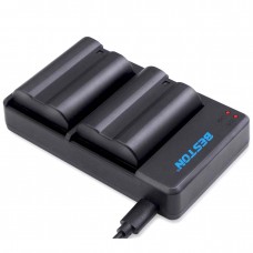 Beston USB Dual Charger and 2 Battery Kit for Nikon EN-EL 15
