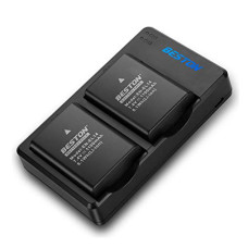 Beston USB Dual Charger and 2 Battery Kit for Nikon EN-EL14
