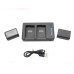 Beston USB Dual Charger and 2 Battery Kit for Sony NP-FW50