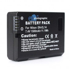 E-Photographic Battery for Nikon EN-EL14A 1200mAh