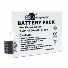 E-Photographic Battery for Canon LP-E8 1500mAh