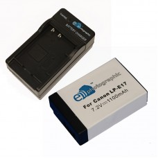 E-Photographic Battery for Canon LP-E17 + Charger Bundle