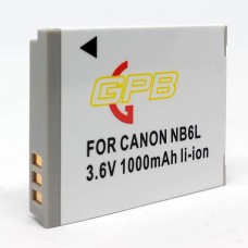 GPB Battery for Canon NB-6L 1000mAh