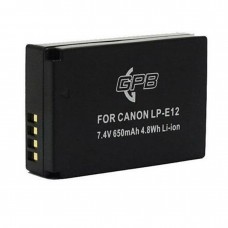 GPB Battery for Canon LP-E12 650 mAh