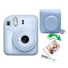 Fujifilm Instax Mini 12 BLUE Camera + Case and Film