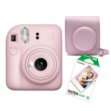 Fujifilm instax mini 12 Blossom Pink + Case and Film