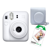 Fujifilm instax mini 12 Clay White + Case and Film