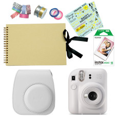 Fujifilm Instax Mini 12 Clay White Document Your Instax Kit