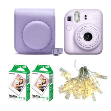 Instax Mini 12 Lilac Purple Gift Pack Camera / Case / 2 films / lights