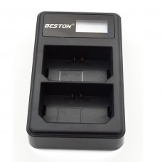 Beston USB Dual Charger for Canon LP-E17 Battery with LCD Display 