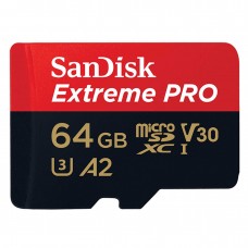 SanDisk Extreme Pro 64GB 170MB/s microSD Memory Card + Adaptor