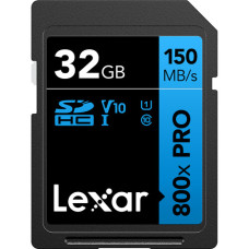 Lexar 32GB Professional 800x 150MB/s UHS-I SDHC Memory Card
