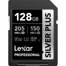 Lexar 128GB Professional SILVER PLUS UHS-I SDXC Memory Card