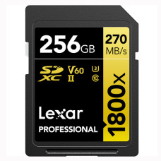 Lexar 256GB Professional 1800x UHS-II SDXC Memory Card