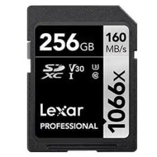 Lexar 256GB Professional 1066x UHS-I SDXC Memory Card (SILVER Series)