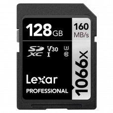 Lexar 128GB Professional 1066x UHS-I SDXC Memory Card (160MB/s, Silver Series)