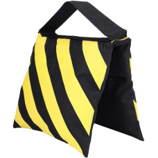 Yellow & Black Stripes Sand Bag
